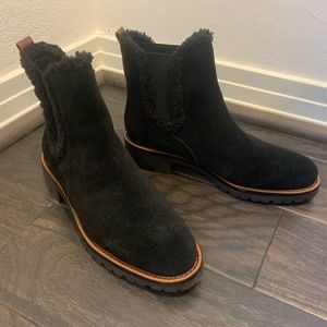 Suede Lug Sole Boots